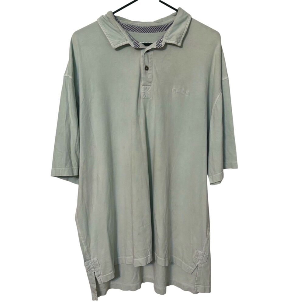 Orvis Pima Cotton Polo Shirt XXL Mint Green Short Sleeve Peru Casual Golf